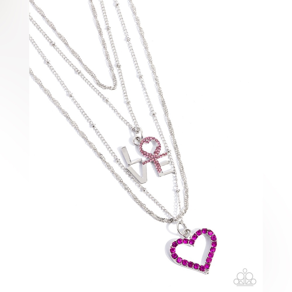 Courting Caliber - Pink Necklace